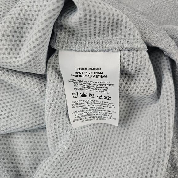 Nike Golf Dri-Fit 1/4‎ Zip Pullover Men Large Gray Black Long Sleeve Mock Neck - Picture 6 of 9